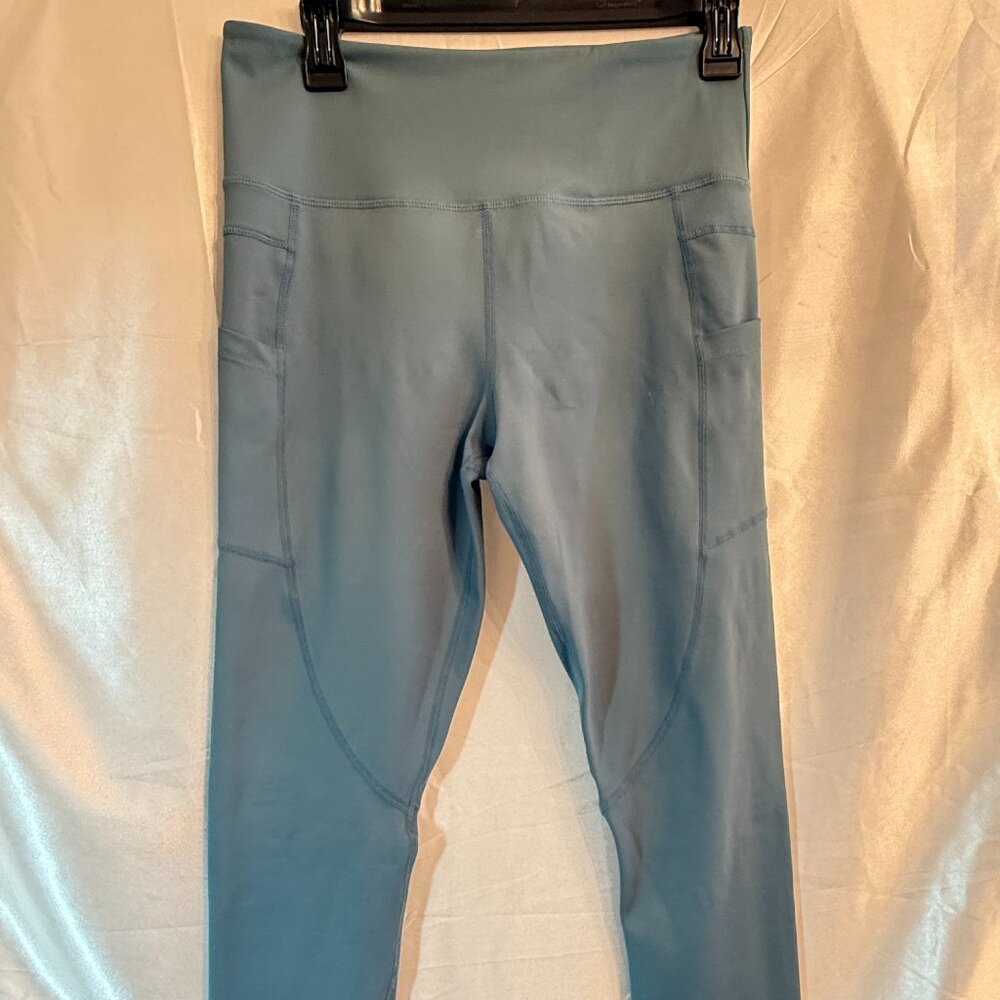 Zyia Active Capri Leggings - Teal, Size 8-10